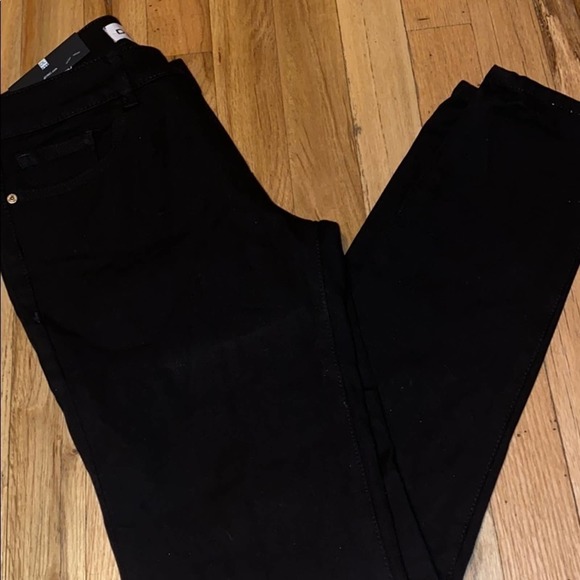 DL1961 Emma Power Legging Jeans stretch denim black size 25 - Picture 7 of 8